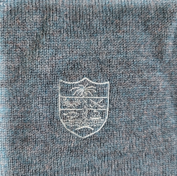 Peter Millar Sweater Vest Mens Medium Knit 100 % Merino Wool Blue Golf - Picture 4 of 16